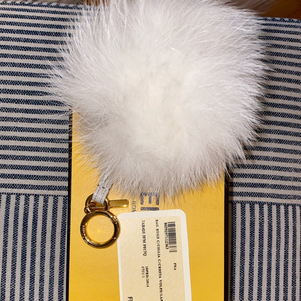 Fendi Fur Puff Keychain